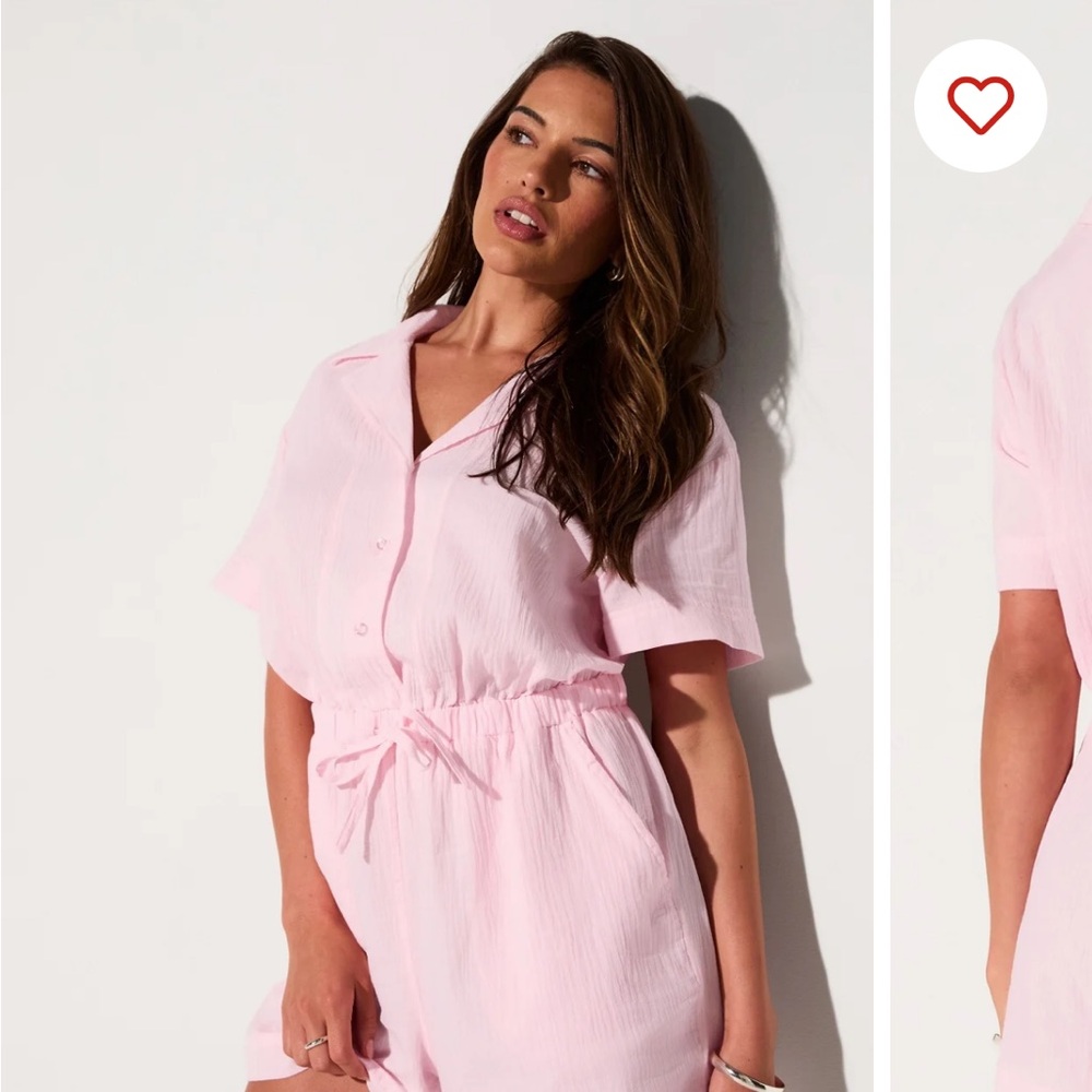 Fabletics Light Pink Jumpsuit